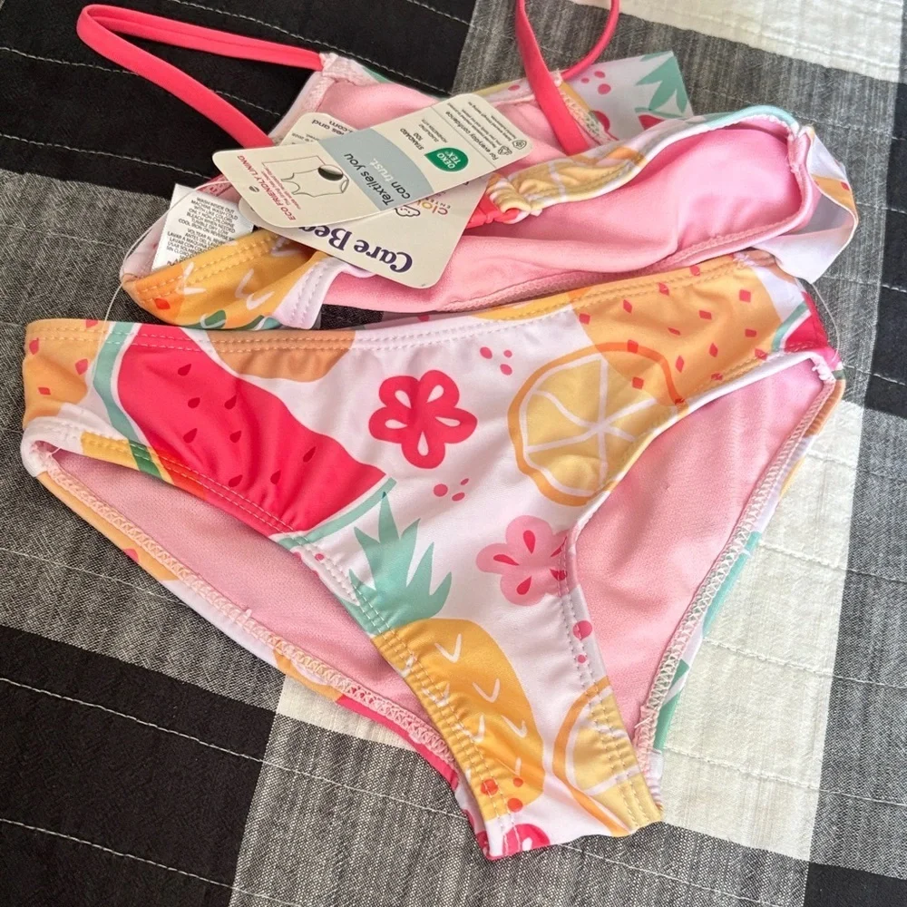 Care Bears Kids Bikini - Pink and Multicolor Delight